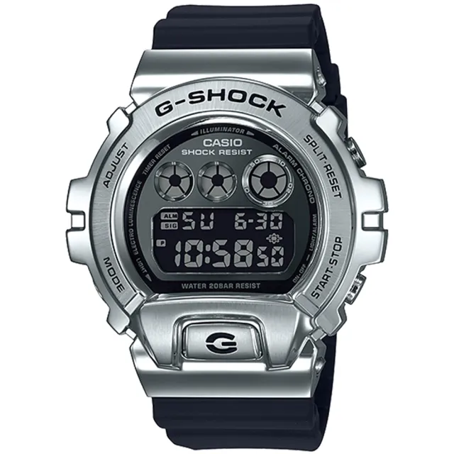 【CASIO 卡西歐】G-SHOCK 嘻哈金屬電子手錶(GM-6900-1)