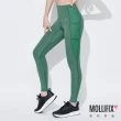 【Mollifix 瑪莉菲絲】高彈力訓練動塑褲、瑜珈服、Legging(森綠)