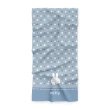 【Miffy 米飛】純棉浴巾 泡泡款 藍色 70x140cm(100%純棉 台灣製)