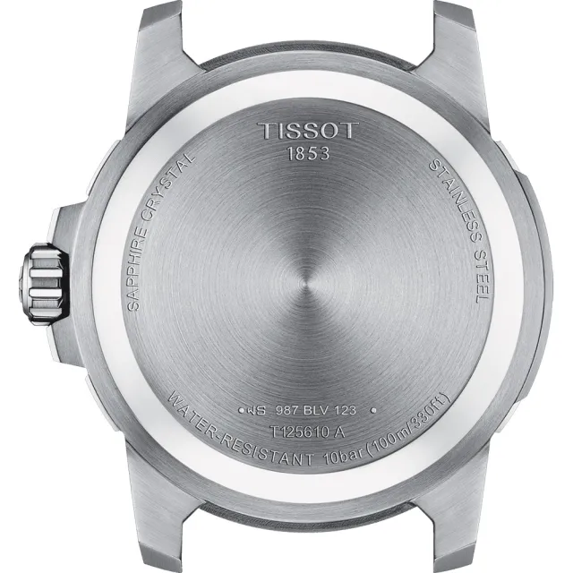 【TISSOT 天梭】Supersport 石英手錶-黑/44mm 畢業禮物(T1256101105100)