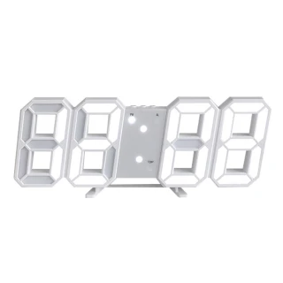 【居家擺設】韓系立體3D LED數字電子鐘(大數字 鬧鐘 溫度計 日曆 數字鐘 壁掛鐘 立體時鐘 禮物)