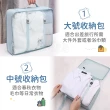 旅行收納包7件組(旅行收納袋 旅行袋 盥洗收納包 衣物分類袋 壓縮袋 收納袋)