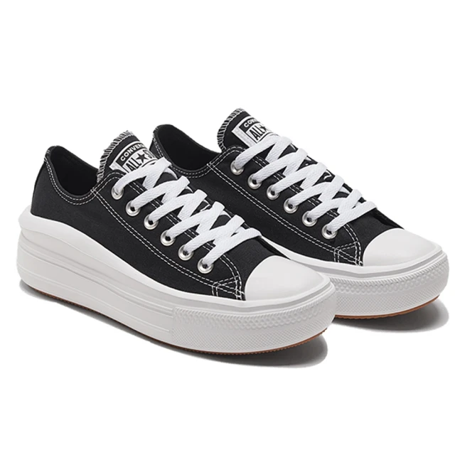 CONVERSE 休閒鞋 女鞋 帆布鞋 運動 低筒 厚底 CTAS MOVE OX BLACK/WHITE/WHITE 黑 570256C