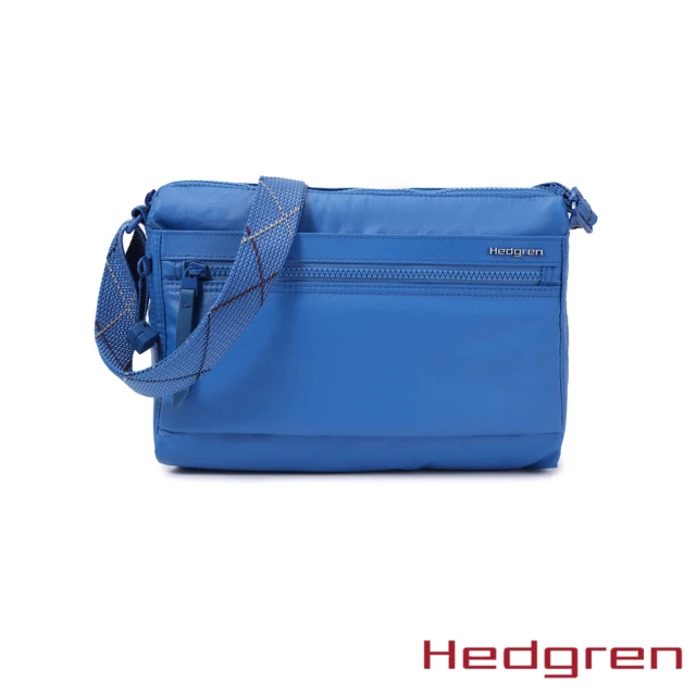 HedgrenHedgren INNER CITY系列 RFID防盜 M Size 側背包(摺紋藍)
