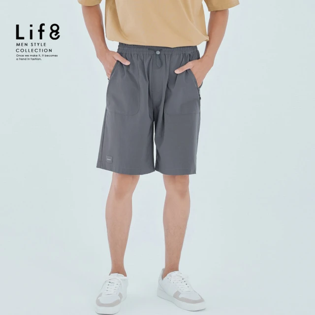 Life8 EVENLESS 輕量 打摺口袋短褲(72013