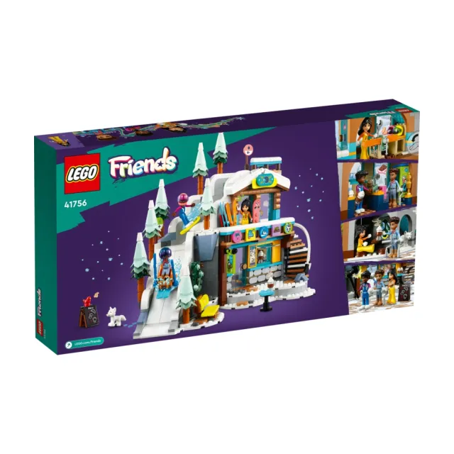 【LEGO 樂高】Friends 41756 假期滑雪場和咖啡廳(滑雪玩具 家家酒 DIY積木)
