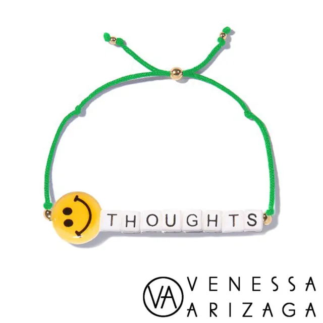 【Venessa Arizaga】HAPPY THOUGHTS 笑臉手鍊 亮綠色手鍊(笑臉手鍊)