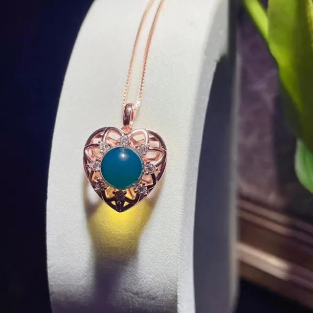 【勝弘珠寶】多明尼加藍珀浪漫心動項鍊