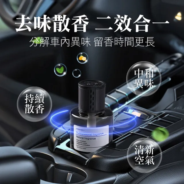 【JUXIN】車用大容量香氛除味香薰瓶160ml*2瓶 贈車用摸布X1條(車用香水 汽車香氛 車香 車子除臭)