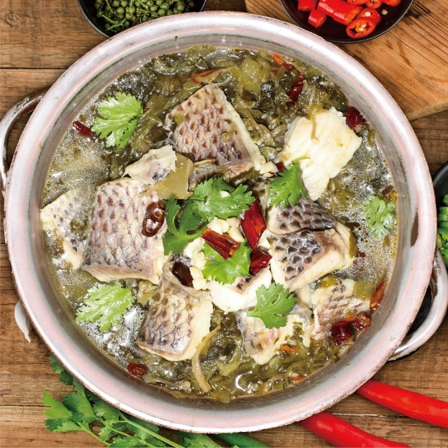 膳馨 川味酸菜魚1600g+海鮮饕客(鮭魚滑+三鮮漿+花枝漿