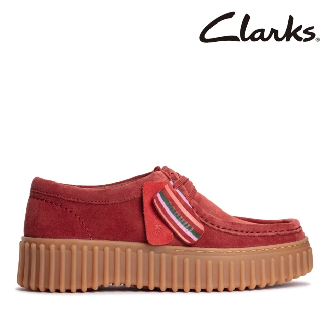 Clarks 女鞋 Torhill Bee 羅紋厚底餅乾袋鼠鞋 餅乾鞋 鬆糕鞋(CLF73851C)