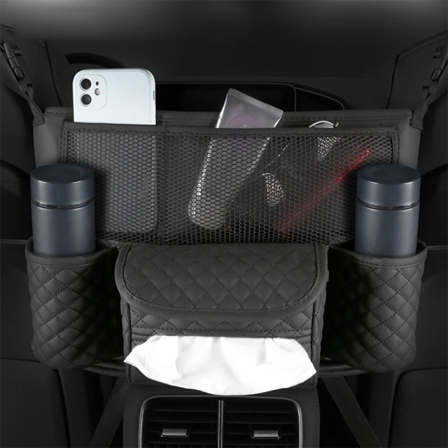 德利生活 車用碳纖維強磁吸頂紙巾盒(磁吸面紙盒 車頂面紙盒 