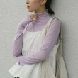 【Queenshop】女裝 長袖 素面糖果色木耳邊造型內搭上衣 八色售 現+預 01097726