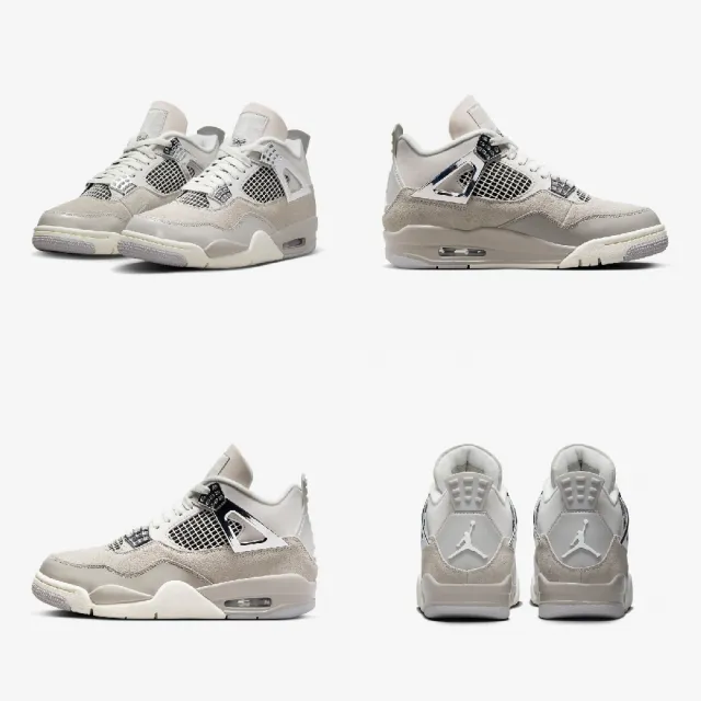 NIKE 耐吉】Wmns Air Jordan 4 Retro 女鞋男鞋灰銀4代Frozen Moments