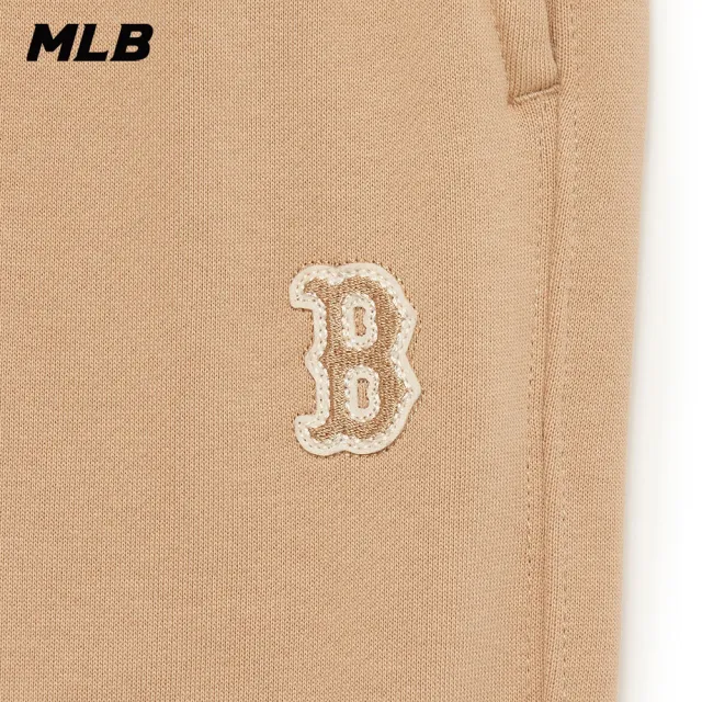 【MLB】小Logo運動褲 休閒長褲 波士頓紅襪隊(3APTB0134-43BGS)
