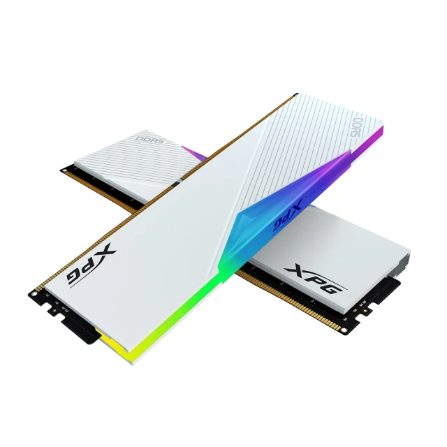 ADATA 威剛ADATA 威剛 LANCER RGB DDR5 6400 32GB*2 白色 超頻桌上型記憶體(AX5U6400C3232G-DCLARWH)