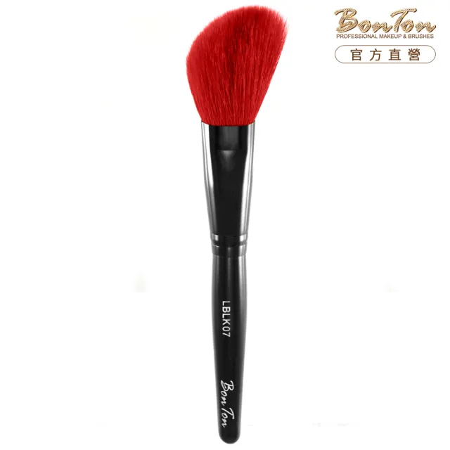 【BonTon】墨黑系列 斜修容/腮紅刷 LBLK07 特級尖鋒羊毛