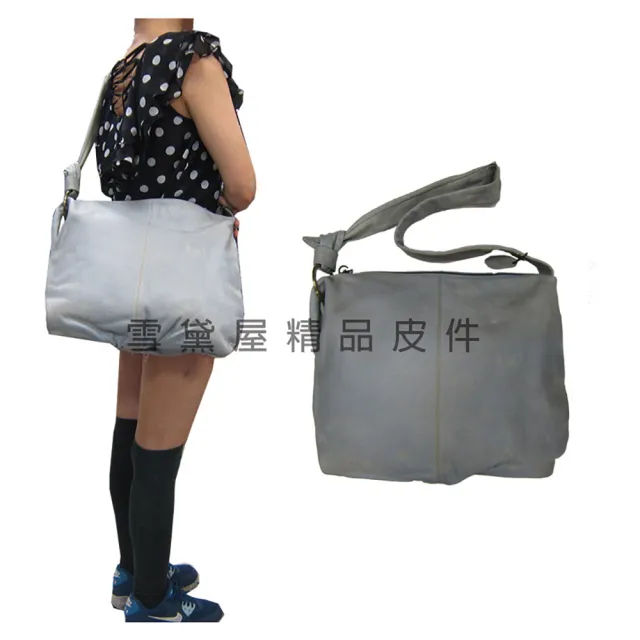 【SNOW.bagshop】雙11 真皮 水餃包大容量(真皮包包 可A4資料夾100%進口牛皮革材質復古暈染個性 