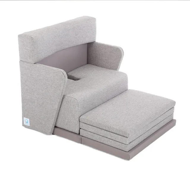 【心到位QUELEA】可調整冥想沙發 打坐椅 靜坐椅 禪坐椅 冥想椅(MCH1-亞麻灰  靜心/冥想/打坐/禪修/盤坐)