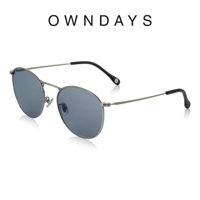 【OWNDAYS】潮流金屬圓框款墨鏡(SUN7001B-2S C1)