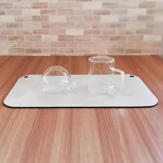 【NITORI 宜得利家居】軟式珪藻土廚用吸水墊 22×40 LGY(軟式珪藻土 珪藻土 吸水墊)