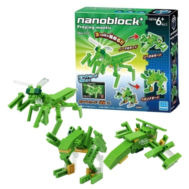 nanoblock 河田積木nanoblock 河田積木 Nanoblock迷你積木-螳螂組-戰艦-機器人(PBH-010)