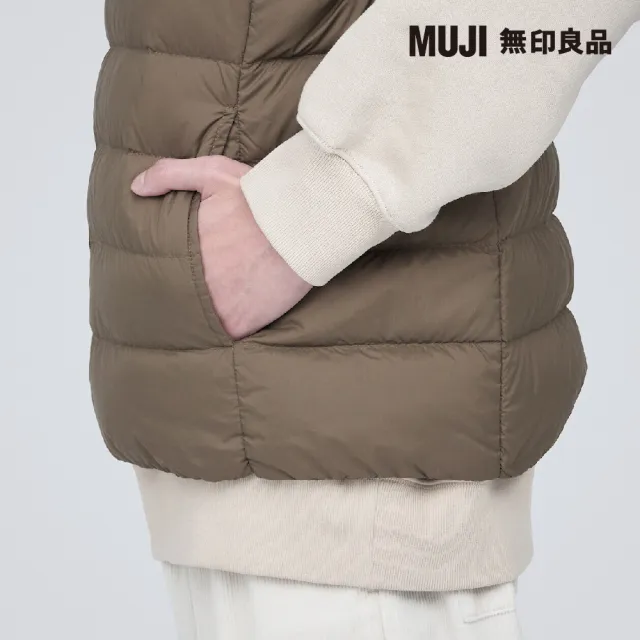 【MUJI 無印良品】男輕量羽絨抗靜電內裏立領背心(共4色)