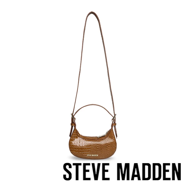 STEVE MADDEN BJUSTINE 半月肩背斜背包(咖啡色)