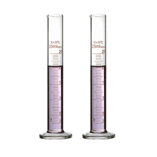 【TOR】玻璃刻度量筒25ml 樣本液體 實驗玻璃 實驗室器皿 透明度高  GPT25-F(刻度量筒 量筒 實驗用品)