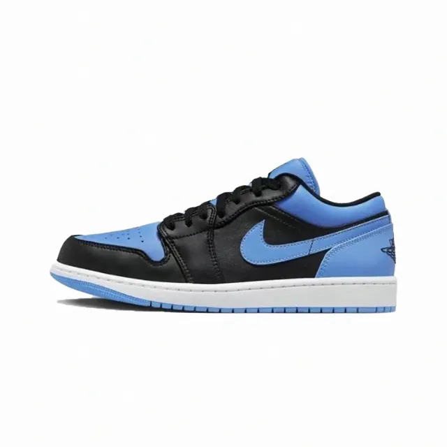 NIKE 耐吉】NIKE 耐吉Air Jordan 1 Low 男鞋大學藍黑藍AJ1 休閒鞋