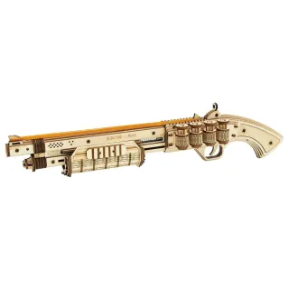 【Robotime】立體木製組裝模型立體木製組裝模型 雷明頓M870造型散彈槍 LQ501(DIY)