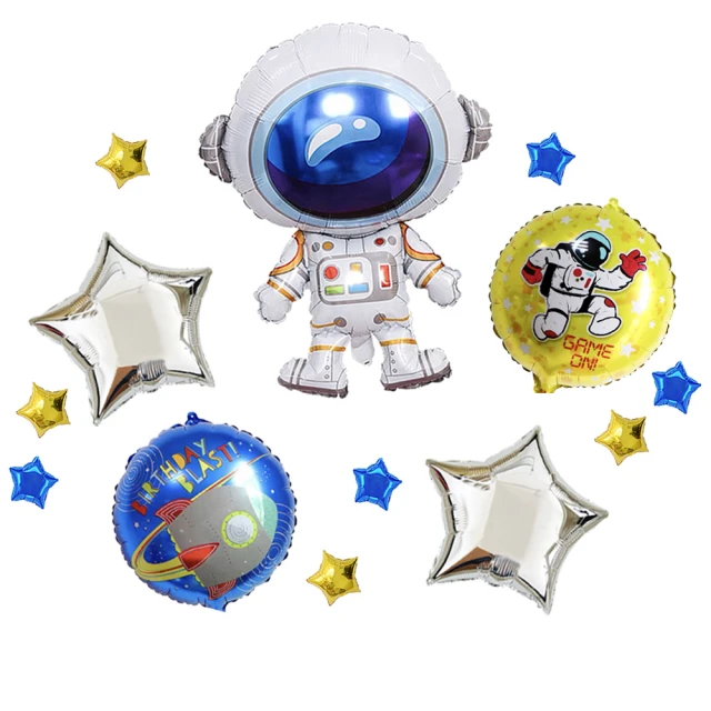 太空主題氣球組(太空人 鋁膜氣球)