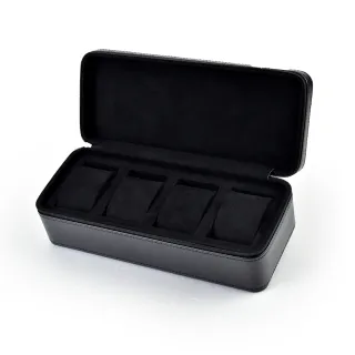 【P&W】名錶收藏盒 4支裝 超纖皮革 手工精品錶盒(大錶適用 旅行收納盒 攜帶錶盒)