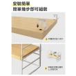 【收納部屋】2件組-工業風實木鐵藝桌上層架(展示架 置物架 收納架)