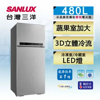 SANLUX台灣三洋606公升三門變頻冰箱SR-V610C, 變頻600L以上