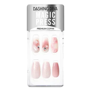 【DASHING DIVA】MAGICPRESS頂級美甲片-粉色星系(歐美款)