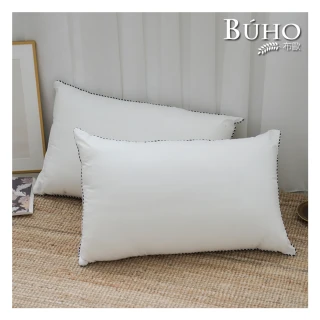 【BUHO 布歐】買一送一 台灣製釋壓滾邊彈簧獨立筒枕(45×74cm)