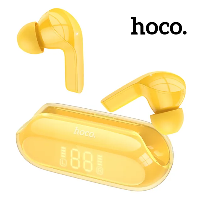 【HOCO】EW39 晶樂真無線ENC降噪藍牙耳機(白色/紫色/黃色)