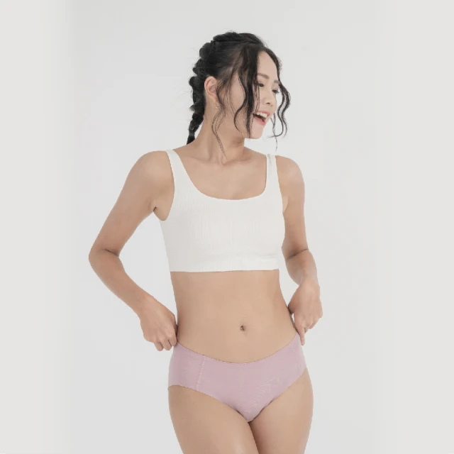夥伴生活 三件組：女天絲無痕內褲－優雅紫(台灣製造 air+