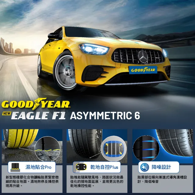 【GOODYEAR 固特異】輪胎 固特異 F1A6-2254518吋_四入組_225/45/18(車麗屋)