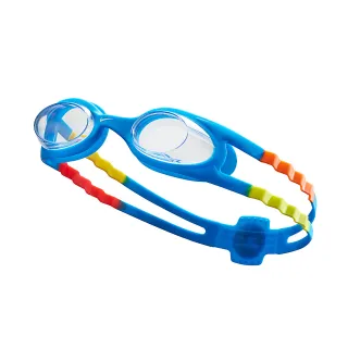 【NIKE 耐吉】SWIM 兒童休閒泳鏡 EASY FIT 透明/藍 NESSB166-401