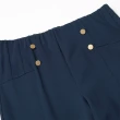 【OUWEY 歐薇】法式修身九分直筒褲(深藍色；S-L；3233436318)