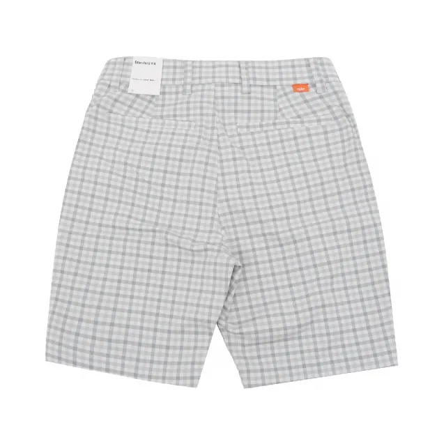 【NIKE 耐吉】短褲 Dri-FIT UV Chino Plaid Golf 男款 格紋 灰 白 防曬 高爾夫球(DN1960-077)