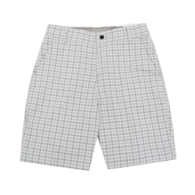 【NIKE 耐吉】短褲 Dri-FIT UV Chino Plaid Golf 男款 格紋 灰 白 防曬 高爾夫球(DN1960-077)