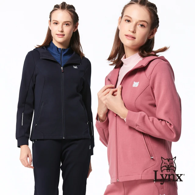 Lynx Golf 女款舒適修身膠印造型左胸活片設計拉鍊口袋