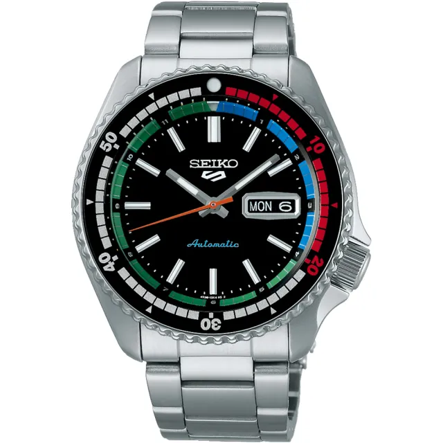 【SEIKO 精工】5 Sports 55周年現代詮釋版 1969 機械錶-黑/42.5mm(SRPK13K1/4R36-15D0D)