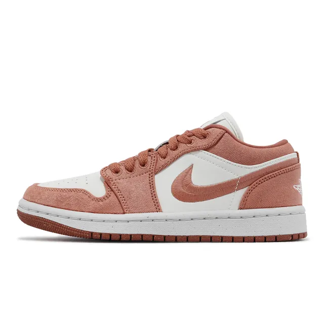 NIKE 耐吉】Wmns Air Jordan 1 Low SE 玫瑰粉白女鞋帆布休閒鞋AJ1