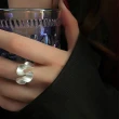 【MoonDy】純銀戒指 寬版戒指 日系戒指 疊戴戒指 可調式戒指 禮物 造型戒指 戒指 女戒指 指環 個性戒指