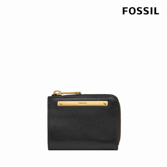 【FOSSIL 官方旗艦館】Liza 真皮零錢包-黑色 SL6406G001