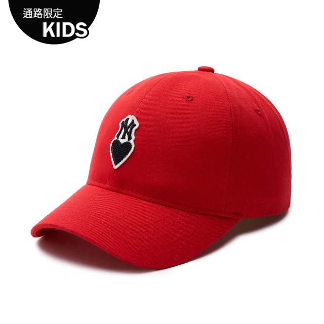 MLB 童裝 可調式棒球帽 童帽 Heart系列 紐約洋基隊(7ACPH033N-50RDS)